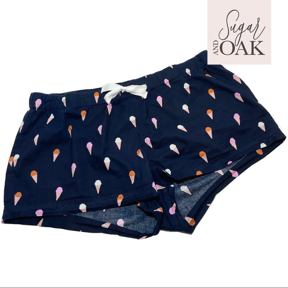 J. Crew Women’s Cotton Ice Cream Sleep Shorts XL